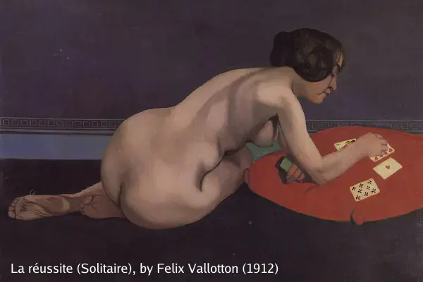 La réussite (Solitaire), by Felix Vallotton (1912)