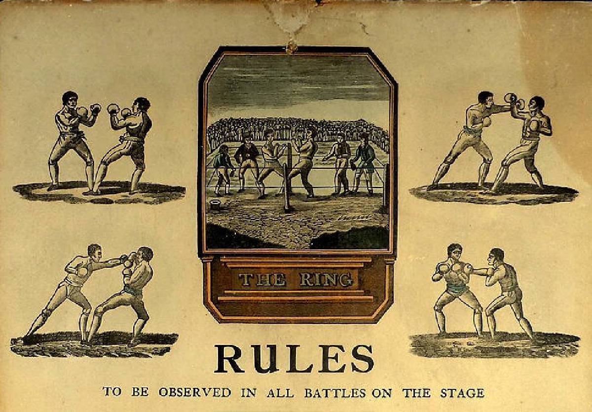 poster showing boxing rules