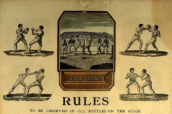 poster showing boxing rules